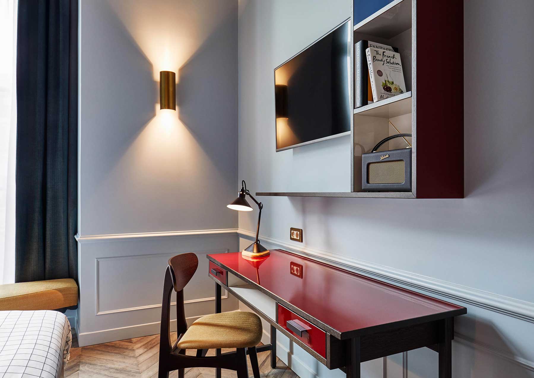 Desk in bedroom