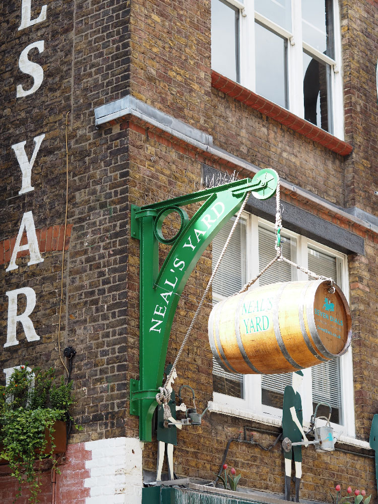 Neal's Yard in Covent Garden London