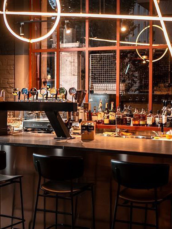 Bar at night