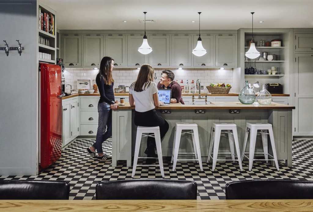 Pantry area in Shoreditch meeting space