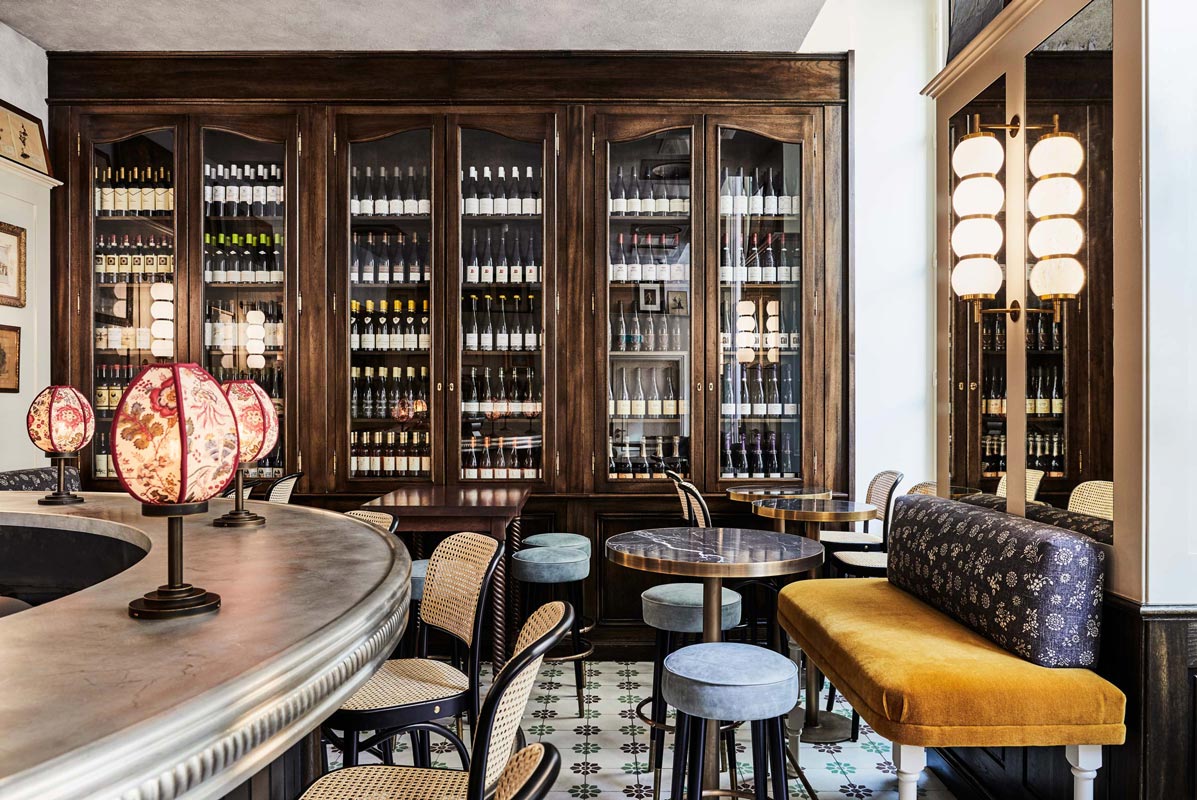 Empty wine bar