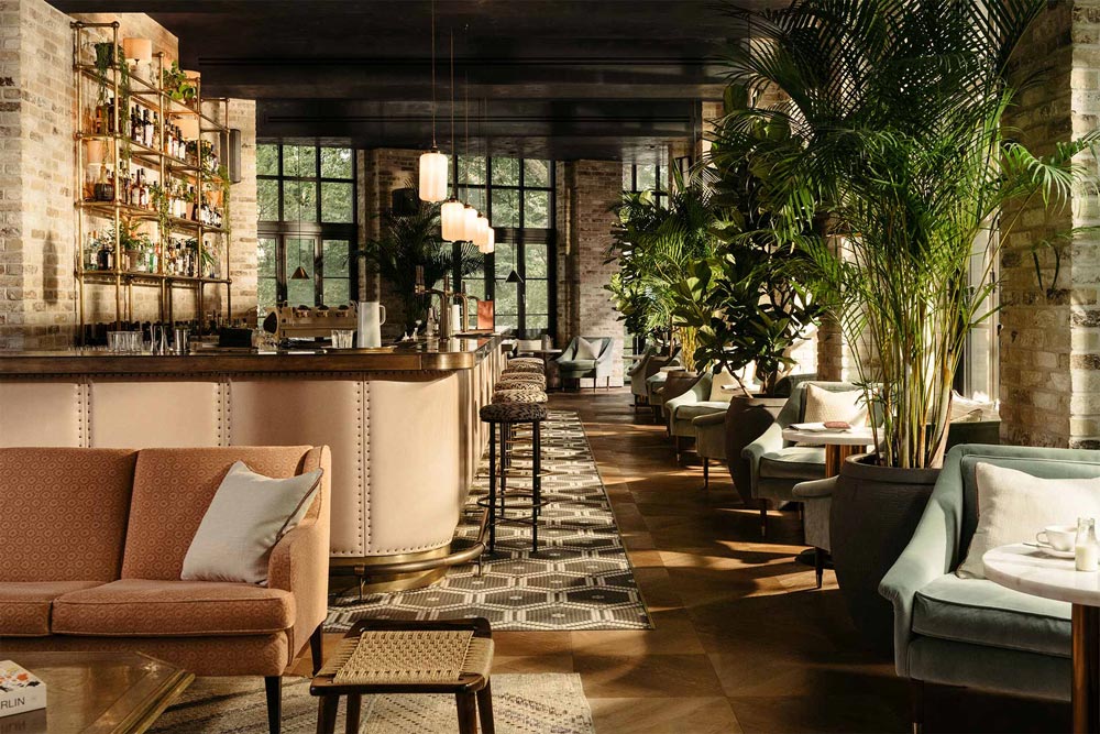 Southwark hotel lobby and bar area