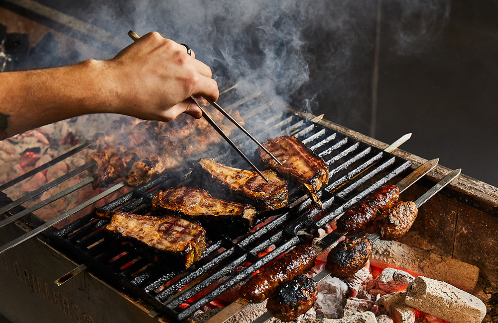 Grilled food at Laser Wolf Brooklyn