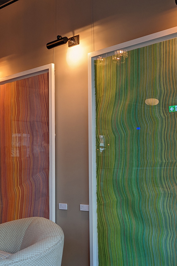 Artwork hung on a wall